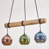 Koyoto lampa wisząca, kula świetlna, lampa wisząca kolory naturalne, czarny, 3-punktowe