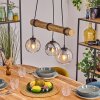 Koyoto lampa wisząca, kula świetlna, lampa wisząca kolory naturalne, czarny, 3-punktowe