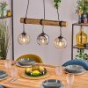 Koyoto lampa wisząca, kula świetlna, lampa wisząca kolory naturalne, czarny, 3-punktowe