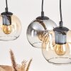 Koyoto lampa wisząca, kula świetlna, lampa wisząca kolory naturalne, czarny, 3-punktowe