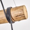 Koyoto lampa wisząca, kula świetlna, lampa wisząca kolory naturalne, czarny, 3-punktowe