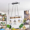Koyoto lampa wisząca, kula świetlna, lampa wisząca kolory naturalne, czarny, 3-punktowe