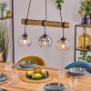 Koyoto lampa wisząca, kula świetlna, lampa wisząca kolory naturalne, czarny, 3-punktowe