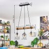 Koyoto lampa wisząca, kula świetlna, lampa wisząca kolory naturalne, czarny, 3-punktowe