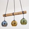 Koyoto Lampa wisząca, Kula świetlna, Lampa wisząca Ecru, Czarny, 3-punktowe
