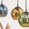 Koyoto lampa wisząca, kula świetlna, lampa wisząca kolory naturalne, czarny, 3-punktowe