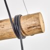 Koyoto lampa wisząca, kula świetlna, lampa wisząca kolory naturalne, czarny, 3-punktowe