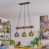 Koyoto lampa wisząca, kula świetlna, lampa wisząca kolory naturalne, czarny, 3-punktowe