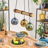 Koyoto lampa wisząca, kula świetlna, lampa wisząca kolory naturalne, czarny, 3-punktowe