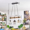 Koyoto lampa wisząca, kula świetlna, lampa wisząca kolory naturalne, czarny, 3-punktowe