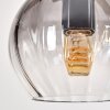 Koyoto lampa wisząca, kula świetlna, lampa wisząca kolory naturalne, czarny, 3-punktowe