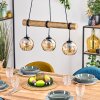 Koyoto lampa wisząca, kula świetlna, lampa wisząca kolory naturalne, czarny, 3-punktowe