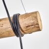 Koyoto lampa wisząca, kula świetlna, lampa wisząca kolory naturalne, czarny, 3-punktowe