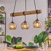 Koyoto lampa wisząca, kula świetlna, lampa wisząca kolory naturalne, czarny, 3-punktowe