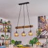 Koyoto lampa wisząca, kula świetlna, lampa wisząca kolory naturalne, czarny, 3-punktowe