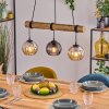 Koyoto lampa wisząca, kula świetlna, lampa wisząca kolory naturalne, czarny, 3-punktowe