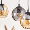 Koyoto lampa wisząca, kula świetlna, lampa wisząca kolory naturalne, czarny, 3-punktowe