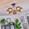 Koyoto lampa sufitowa, kula świetlna 52 cm niebeieski, zielony, przezroczysty, miedziany, 5-punktowe