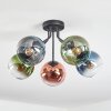 Koyoto lampa sufitowa, kula świetlna 52 cm niebeieski, zielony, przezroczysty, miedziany, 5-punktowe