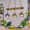 Koyoto Lampa wisząca, Kula świetlna, Lampa wisząca Ecru, Czarny, 3-punktowe