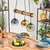 Koyoto Lampa wisząca, Kula świetlna, Lampa wisząca Ecru, Czarny, 3-punktowe