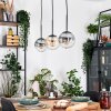 Gastor lampa wisząca, kula świetlna, lampa wisząca bursztynowy, przezroczysty, przydymiony, 3-punktowe
