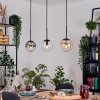 Gastor lampa wisząca, kula świetlna, lampa wisząca bursztynowy, przezroczysty, przydymiony, 3-punktowe