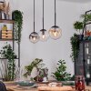 Gastor Lampa wisząca, Kula świetlna, Lampa wisząca W kolorze bursztynu, Przezroczysty, Przydymiony, 3-punktowe