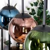 Gastor lampa wisząca, kula świetlna, lampa wisząca niebeieski, zielony, miedziany, 3-punktowe