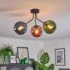 Gastor lampa sufitowa, kula świetlna niebeieski, zielony, miedziany, 3-punktowe
