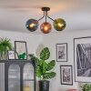 Gastor lampa sufitowa, kula świetlna niebeieski, zielony, miedziany, 3-punktowe