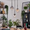 Gastor lampa wisząca, kula świetlna, lampa wisząca bursztynowy, przezroczysty, przydymiony, 3-punktowe