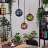 Gastor lampa wisząca, kula świetlna, lampa wisząca niebeieski, zielony, miedziany, 3-punktowe