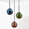 Gastor lampa wisząca, kula świetlna, lampa wisząca niebeieski, zielony, miedziany, 3-punktowe