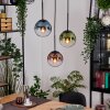 Gastor lampa wisząca, kula świetlna, lampa wisząca niebeieski, zielony, przezroczysty, miedziany, 3-punktowe