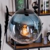 Gastor lampa wisząca, kula świetlna, lampa wisząca niebeieski, zielony, przezroczysty, miedziany, 3-punktowe