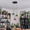 Gastor lampa wisząca, kula świetlna, lampa wisząca niebeieski, zielony, przezroczysty, miedziany, 3-punktowe