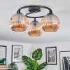 Ripoll Lampa sufitowa, Kula świetlna W kolorze bursztynu, 3-punktowe