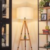 Flemming lampa stojąca kolory naturalne, czarny, 1-punktowy