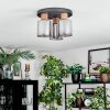 Mador lampa sufitowa kolory naturalne, czarny, 3-punktowe