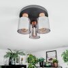 Mador lampa sufitowa kolory naturalne, czarny, 3-punktowe
