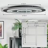 Lidor Lampa sufitowa LED Czarny, 1-punktowy