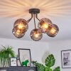 Koyoto lampa sufitowa, kula świetlna 52 cm przydymiony, 5-punktowe