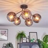 Koyoto lampa sufitowa, kula świetlna 52 cm przydymiony, 5-punktowe