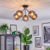 Koyoto lampa sufitowa, kula świetlna 52 cm przydymiony, 5-punktowe