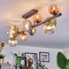 Chehalis lampa sufitowa, kula świetlna niebeieski, zielony, przezroczysty, miedziany, 10-punktowe