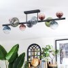 Chehalis lampa sufitowa, kula świetlna niebeieski, zielony, przezroczysty, miedziany, 10-punktowe