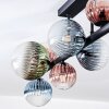 Chehalis lampa sufitowa, kula świetlna niebeieski, zielony, przezroczysty, miedziany, 10-punktowe
