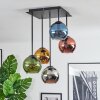 Koyoto Lampa sufitowa, Kula świetlna Niebeieski, Chrom, Złoty, Zielony, W kolorze miedzi, Przydymiony, 5-punktowe