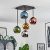 Koyoto Lampa sufitowa, Kula świetlna Niebeieski, Chrom, Złoty, Zielony, W kolorze miedzi, Przydymiony, 5-punktowe